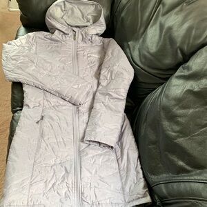 Columbia Women’s Mighty Lite Hooded Jacket, Light Gray Color, Size S